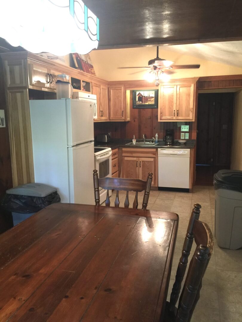 Kitchen and dining area