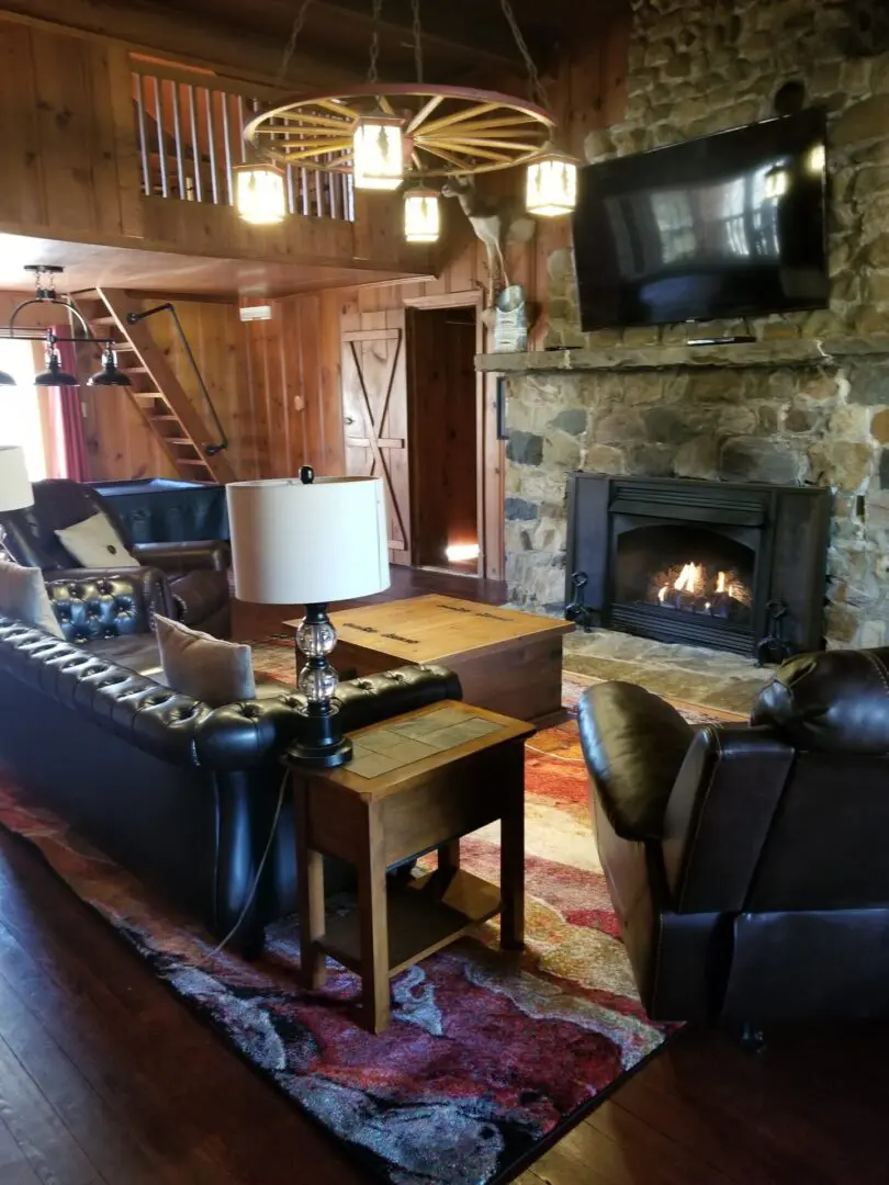 Inside of a cabin